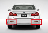 2x LED Bumper Reflector Black Smoked lens Tail Brake Light lamp Red 2012+ BMW 3-series F30 F31 F35