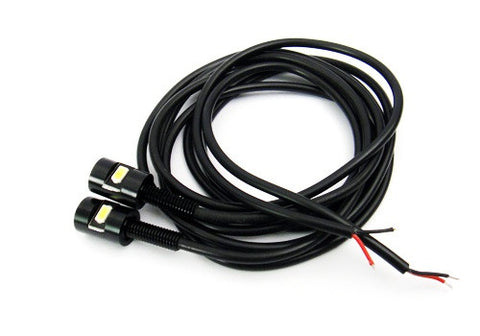 2 pieces of Bolt-On black Screw SMD LED License Plate Light Lamp white
