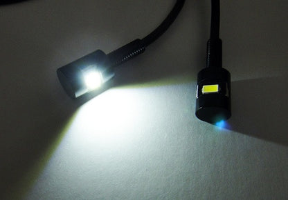 2 pieces of Bolt-On black Screw SMD LED License Plate Light Lamp white