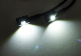 2 pieces of Bolt-On black Screw SMD LED License Plate Light Lamp white