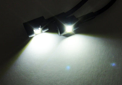 2 pieces of Bolt-On black Screw SMD LED License Plate Light Lamp white