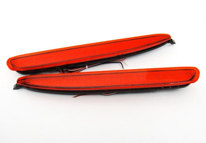 2x LED Bumper Reflector Red lens Tail Brake Light lamp Red 03-08 Mazda6 Mazda 6