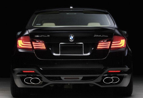 2x LED Bumper Reflector Red lens Tail Brake Light lamp Red 2010+ BMW 5-series F10 F18