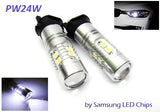 2 pieces of 10 SAMSUNG 2323 SMD LED PW24W PWY24W Light bulb white
