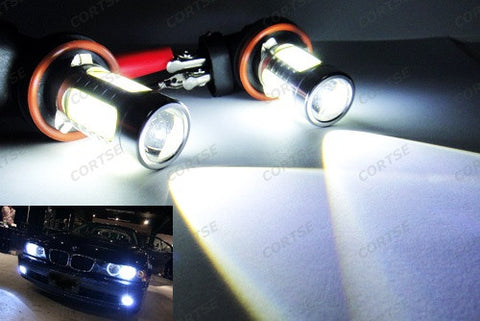 2 pieces of 9006 HB4 CREE LED Projector Light with 4 Plasma SMD LED 11W white