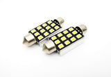 2x SAMSUNG 12 High Power 2835 SMD LED 42mm C5W 264 Error Free Festoon Light bulb 578 white