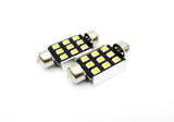 2x SAMSUNG 9 High Power 2835 SMD LED 37mm C5W 6418 Error Free Festoon bulb white
