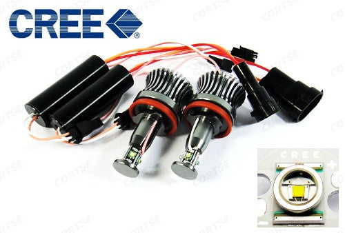 BMW xenon white H8 20W CREE LED Angel Eyes / Halo Ring replacement Light / Lamp bulb