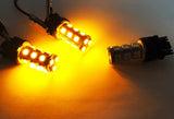 2 pieces of 18 high power SMD LED 3156 P27W 3157 3057 P27/7W Light bulb Amber