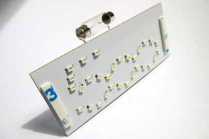 New Fiat 500 Interior 30 SMD LED Dome Map Light Panel Italian color