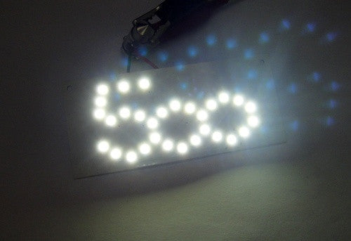 New Fiat 500 Interior 30 SMD LED Dome Map Light Panel white