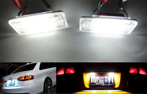 LED License Number Plate Light OEM Replacement kit Audi A3 A4 A6 A8 Q7
