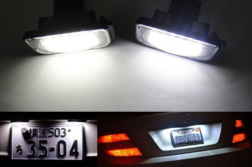 LED License Number Plate Light lamp OEM replacement kit Mercedes W203