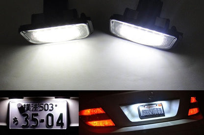LED License Number Plate Light lamp OEM replacement kit Mercedes W203