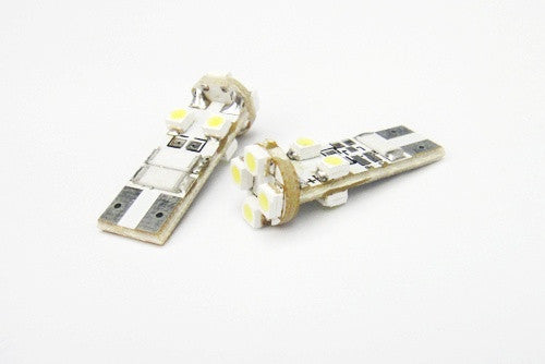 2 pieces of 8 SMD LED No Error T10 168 194 2825 501 W5W wedge light bulb white
