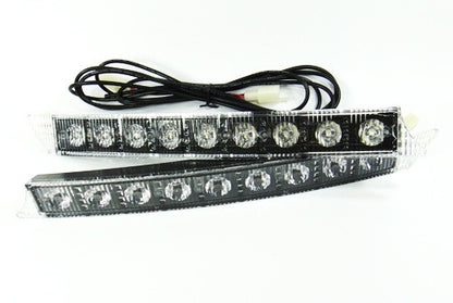 Universal Audi style 9 LED Daytime Running Light Daylight / DRL Fog Lamp
