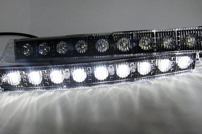 Universal Audi style 9 LED Daytime Running Light Daylight / DRL Fog Lamp