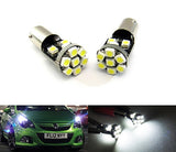 2 pieces of 13 SMD LED 360° BA9s 233 T4W Light bulb white