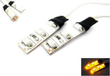 2 pieces of 3 SMD LED universal light strip amber