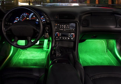 2 pieces of 3 SMD LED universal light strip green