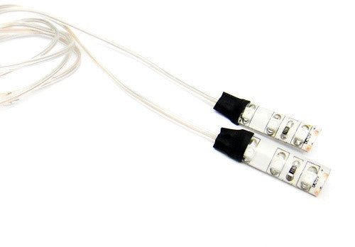 2 pieces of 3 SMD LED universal light strip red
