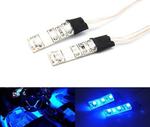 2 pieces of 3 SMD LED universal light strip blue