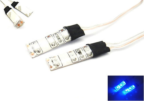 2 pieces of 3 SMD LED universal light strip blue