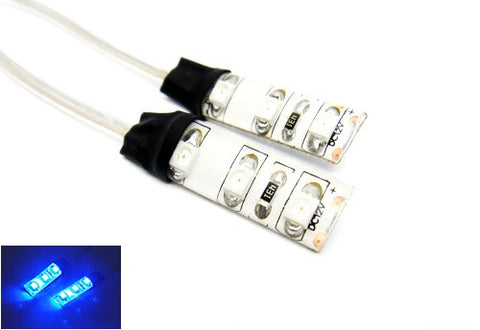 2 pieces of 3 SMD LED universal light strip blue