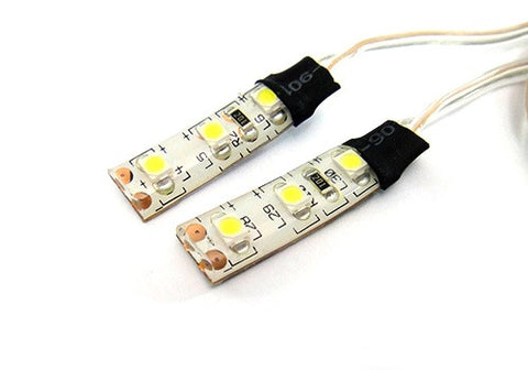 2 pieces of 3 SMD LED universal light strip white