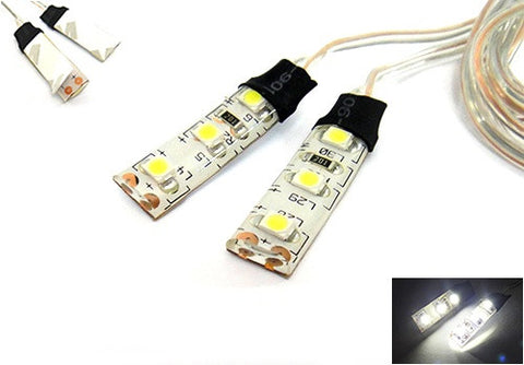 2 pieces of 3 SMD LED universal light strip white