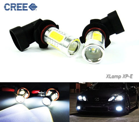 2 pieces of 9006 HB4 CREE LED Projector Light with 4 Plasma SMD LED 11W white