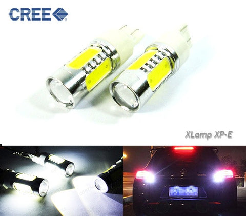 2x 580 7443 W21/5W 582 7440 W21W 992 CREE LED Projector Light w/ 4 Plasma SMD LED 11W white