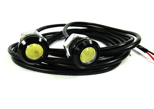 2 pieces of Universal 3W high power LED Bolt-On Screw Eagle Eye kit Backup Light DRL / Fog Lamp