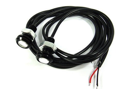 2 pieces of Universal 3W high power LED Bolt-On Screw Eagle Eye kit Backup Light DRL / Fog Lamp