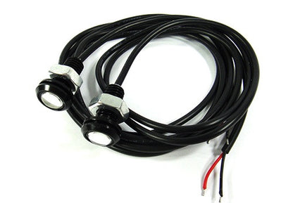 2 pieces of Universal 3W high power LED Bolt-On Screw Eagle Eye kit Backup Light DRL / Fog Lamp
