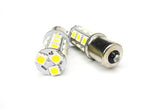2 pieces of 18 High Power SMD LED PY21W 581 BAU15s Light bulb white