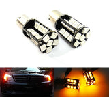 2 pieces of 30 High Power SMD LED PY21W 581 BAU15s Light bulb amber