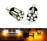 2 pieces of 30 High Power SMD LED PY21W 581 BAU15s Light bulb amber