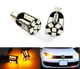 2 pieces of 30 High Power SMD LED PY21W 581 BAU15s Light bulb amber