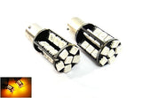 2 pieces of 30 High Power SMD LED PY21W 581 BAU15s Light bulb amber