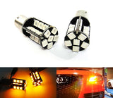 2 pieces of 30 High Power SMD LED PY21W 581 BAU15s Light bulb amber