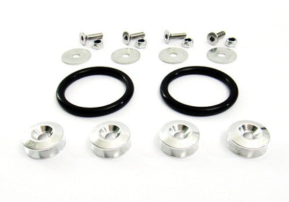 Quick Release Bumper Fender Trunk / Hatch Lid Fastener kit silver