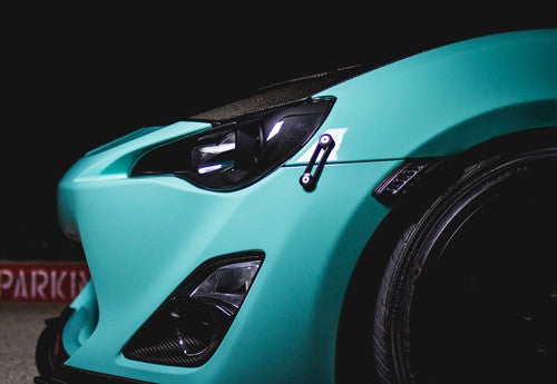 Quick Release Bumper Fender Trunk / Hatch Lid Fastener kit green