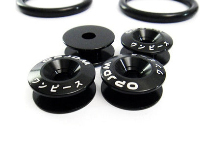 Quick Release Bumper Fender Trunk / Hatch Lid Fastener kit black