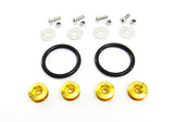 Quick Release Bumper Fender Trunk / Hatch Lid Fastener kit gold