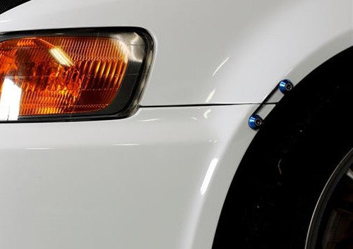 Quick Release Bumper Fender Trunk / Hatch Lid Fastener kit blue