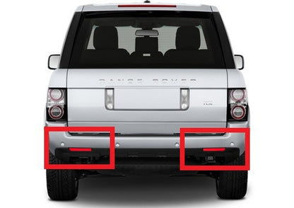 2x LED Bumper Reflector Red lens Tail Brake Light Red Land Rover L322 Range Rover LR2