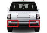 2x LED Bumper Reflector Red lens Tail Brake Light Red Land Rover L322 Range Rover LR2