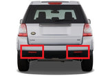 2x LED Bumper Reflector Red lens Tail Brake Light Red Land Rover L322 Range Rover LR2