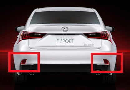 2x LED Bumper Reflector Red lens Tail Brake Light lamp Red XE30 2013+ Lexus IS 250 350
